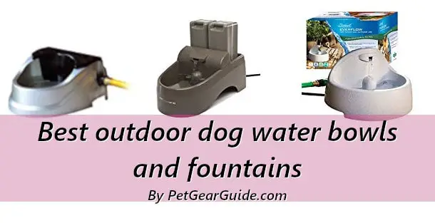Best outdoor dog water bowls and fountains